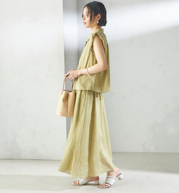 SHIPS for women「〈手洗い可能〉ラミー 4 ギャザー スリーブ ブラウス」|シャツ・ブラウス|