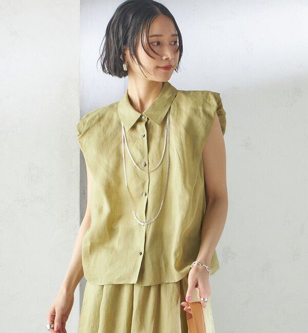 SHIPS for women「〈手洗い可能〉ラミー 4 ギャザー スリーブ ブラウス」|シャツ・ブラウス|