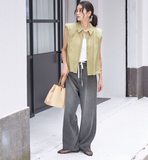 SHIPS for women「〈手洗い可能〉ラミー 4 ギャザー スリーブ ブラウス」|シャツ・ブラウス|