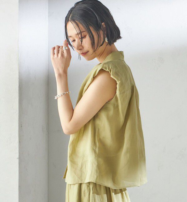 SHIPS for women「〈手洗い可能〉ラミー 4 ギャザー スリーブ ブラウス」|シャツ・ブラウス|