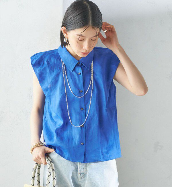 SHIPS for women「〈手洗い可能〉ラミー 4 ギャザー スリーブ ブラウス」|シャツ・ブラウス|