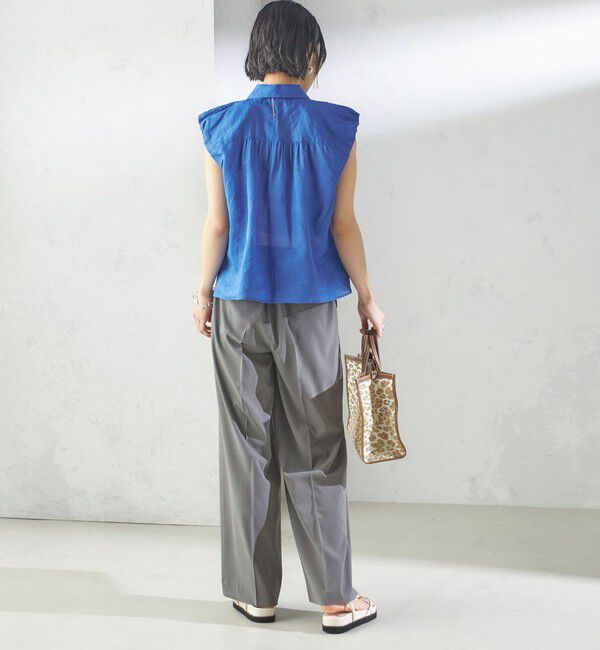 SHIPS for women「〈手洗い可能〉ラミー 4 ギャザー スリーブ ブラウス」|シャツ・ブラウス|