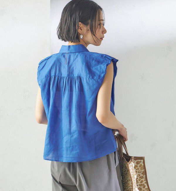 SHIPS for women「〈手洗い可能〉ラミー 4 ギャザー スリーブ ブラウス」|シャツ・ブラウス|