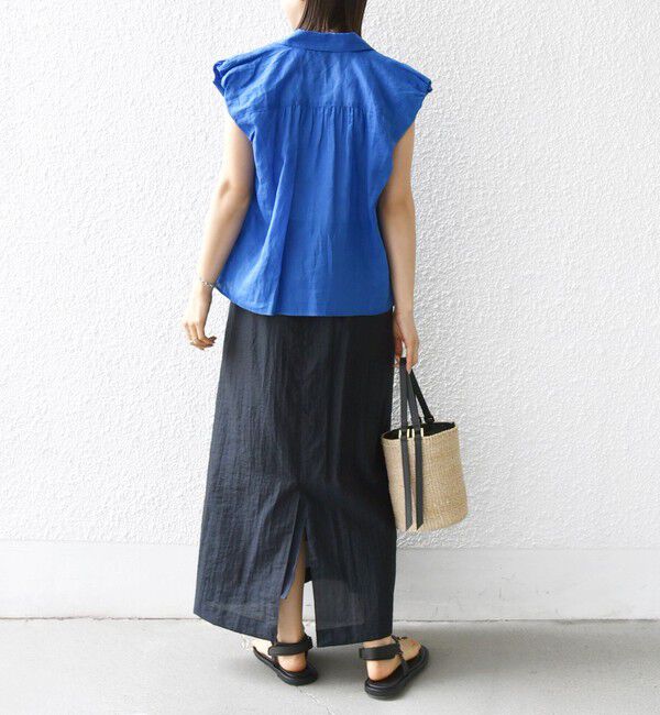 SHIPS for women「〈手洗い可能〉ラミー 4 ギャザー スリーブ ブラウス」|シャツ・ブラウス|