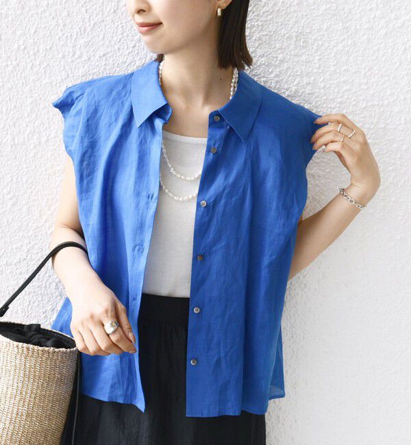 SHIPS for women「〈手洗い可能〉ラミー 4 ギャザー スリーブ ブラウス」|シャツ・ブラウス|