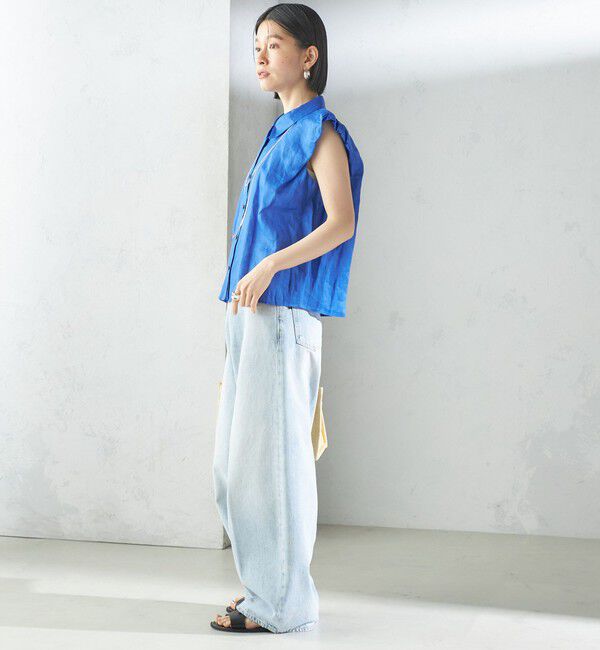 SHIPS for women「〈手洗い可能〉ラミー 4 ギャザー スリーブ ブラウス」|シャツ・ブラウス|