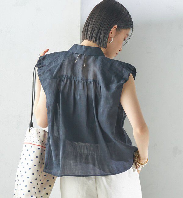 SHIPS for women「〈手洗い可能〉ラミー 4 ギャザー スリーブ ブラウス」|シャツ・ブラウス|