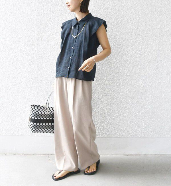 SHIPS for women「〈手洗い可能〉ラミー 4 ギャザー スリーブ ブラウス」|シャツ・ブラウス|