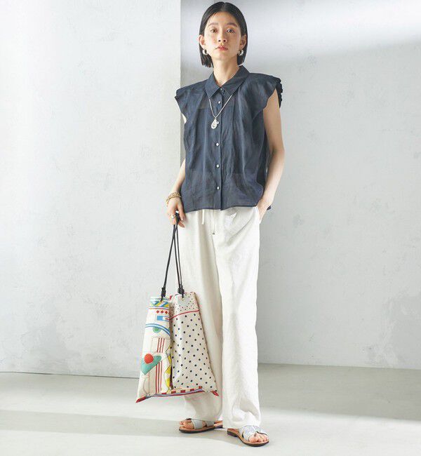 SHIPS for women「〈手洗い可能〉ラミー 4 ギャザー スリーブ ブラウス」|シャツ・ブラウス|