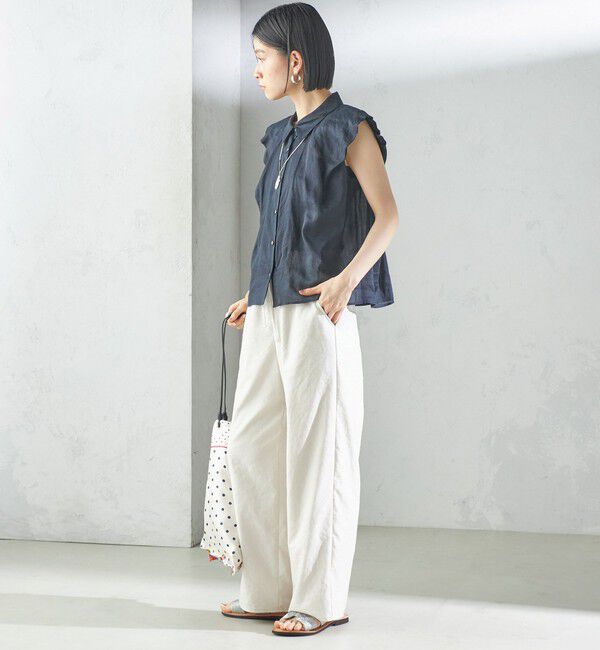 SHIPS for women「〈手洗い可能〉ラミー 4 ギャザー スリーブ ブラウス」|シャツ・ブラウス|