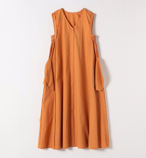 SHIPS any「SHIPS any:〈洗濯機可能〉ポプリン Vネック Aライン ノースリーブ ワンピース」|ワンピース|