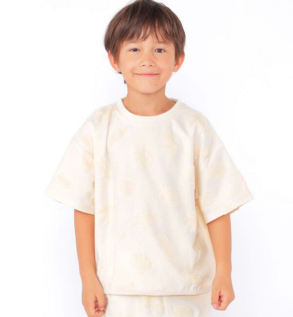 SHIPS KIDS「SHIPS KIDS:100～130cm / パイル ジャカード TEE」|Tシャツ・カットソー|
