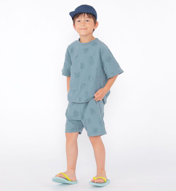 SHIPS KIDS「SHIPS KIDS:100～130cm / パイル ジャカード TEE」|Tシャツ・カットソー|