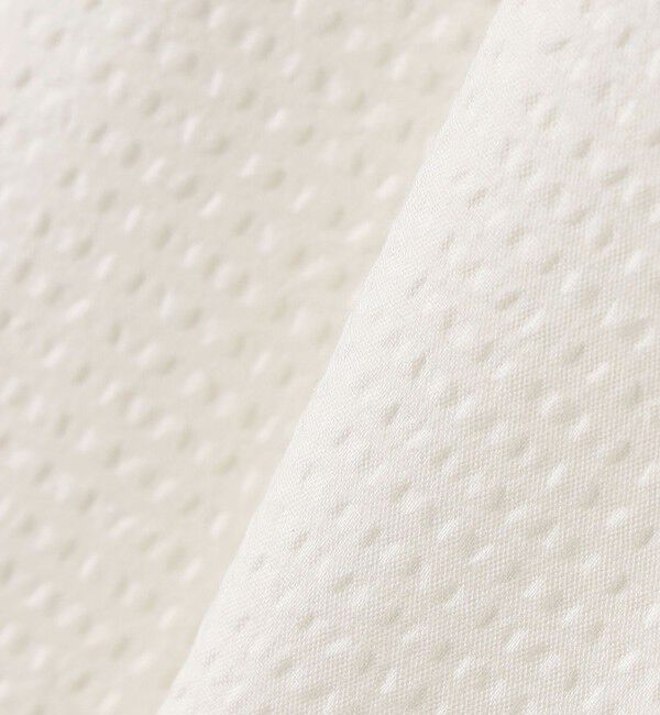 SHIPS any「SHIPS any:〈洗濯機可能〉ミニサッカー ドロスト リボン ボートネック ブラウス」|シャツ・ブラウス|