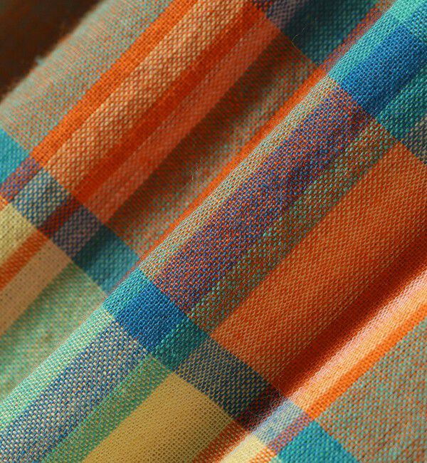 SHIPS any「SHIPS any:〈洗濯機可能〉マドラス チェック ノースリーブ ワンピース」|ワンピース|