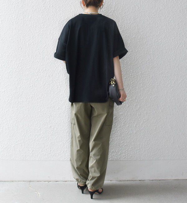 SHIPS any「SHIPS any:〈接触冷感/汗染み防止加工/洗濯機可能〉ラウンドヘム クルー ビッグ TEE」|Tシャツ・カットソー|