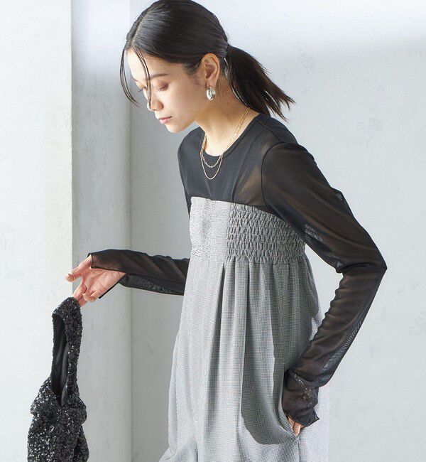 SHIPS for women「【SHIPS別注】APUPIL:〈洗濯機可能〉ギンガム チェック ベアトップ オールインワン」|オールインワン|