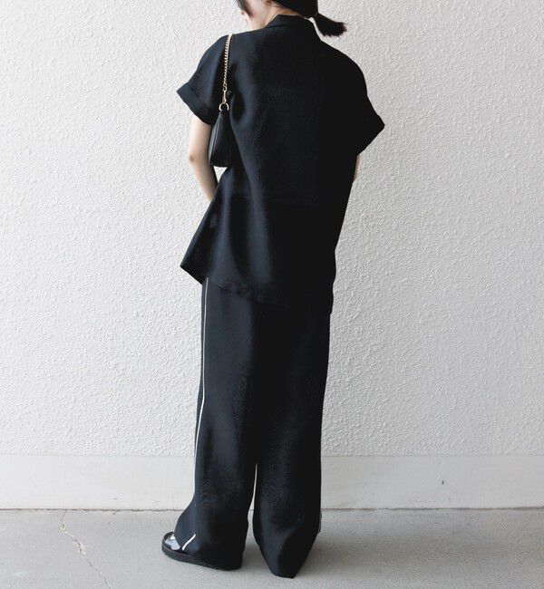 SHIPS any「SHIPS any:〈手洗い可能〉カラミ メッシュ サイドライン イージー ワイド パンツ」|その他|