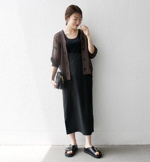 SHIPS any「SHIPS any:〈手洗い可能〉ギマ ワイド Vネック シアー カーディガン」|カーディガン|