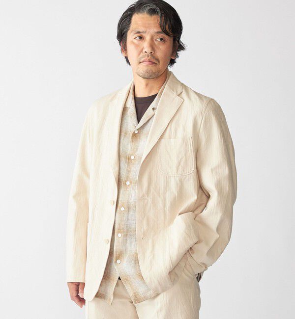 SHIPS「Southwick: Gate Label コットン シルク イージー ブレザー」|テーラードジャケット|