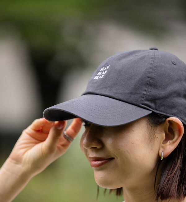 SHIPS any「【一部WEB限定】newhattan: BLAH BLAH BLAH. 刺繍 ベースボールキャップ◇」|キャップ・キャスケット|