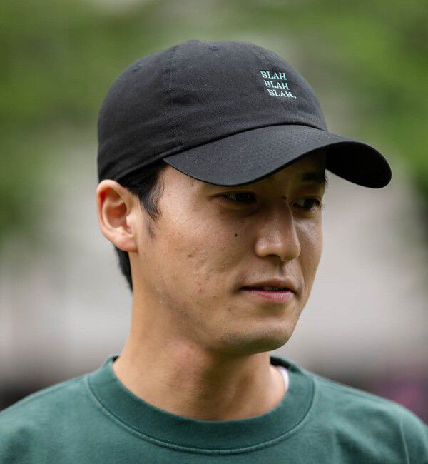 SHIPS any「【一部WEB限定】newhattan: BLAH BLAH BLAH. 刺繍 ベースボールキャップ◇」|キャップ・キャスケット|