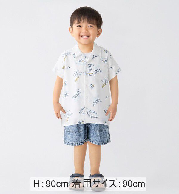 SHIPS Colors 「SHIPS Colors:〈洗濯機可能〉80～130cm / レーヨン プリント シャツ」|シャツ・ブラウス|