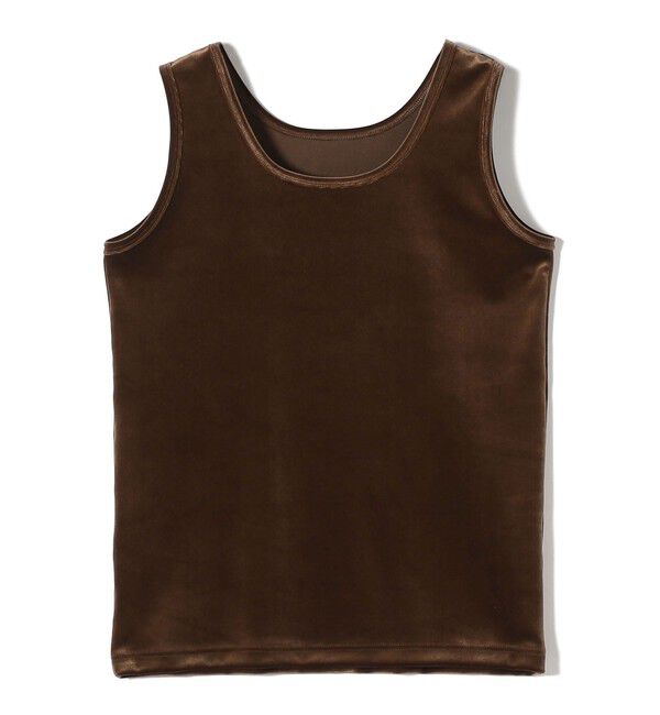 SHIPS for women「〈手洗い可能〉ポリエステル スノー ベロア 前後 2WAY タンクトップ」|タンクトップ|