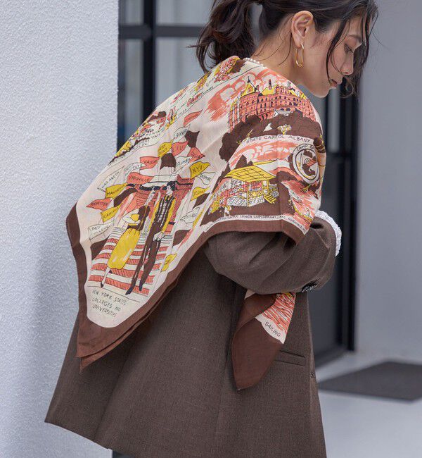 SHIPS for women「BINDU: スカーフ 100&times;100 25AW」|ストール|