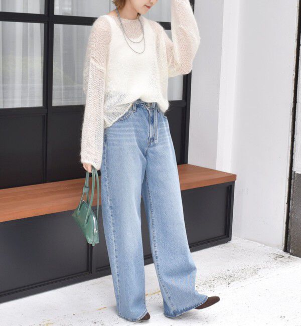 SHIPS for women「モヘヤ メッシュ プルオーバー」|ニット・セーター|