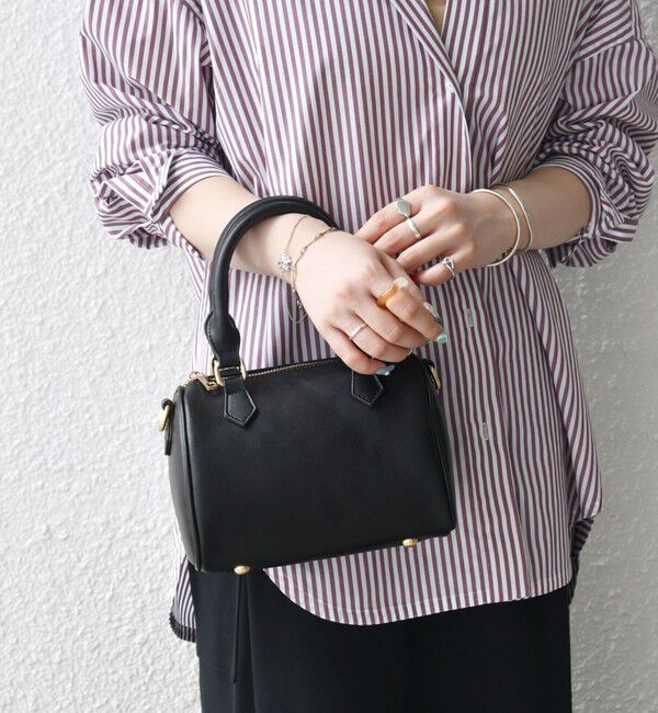 SHIPS any「VELETTO: 2WAY ショルダー ミニ ボストン バッグ」|ボストンバッグ|