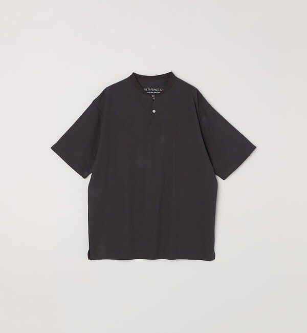 SHIPS any「SHIPS any:〈接触冷感・遮熱・UVカット機能等〉サマーファンクション 鹿の子 ヘンリーネック Tシャツ◇」|Tシャツ・カットソー|