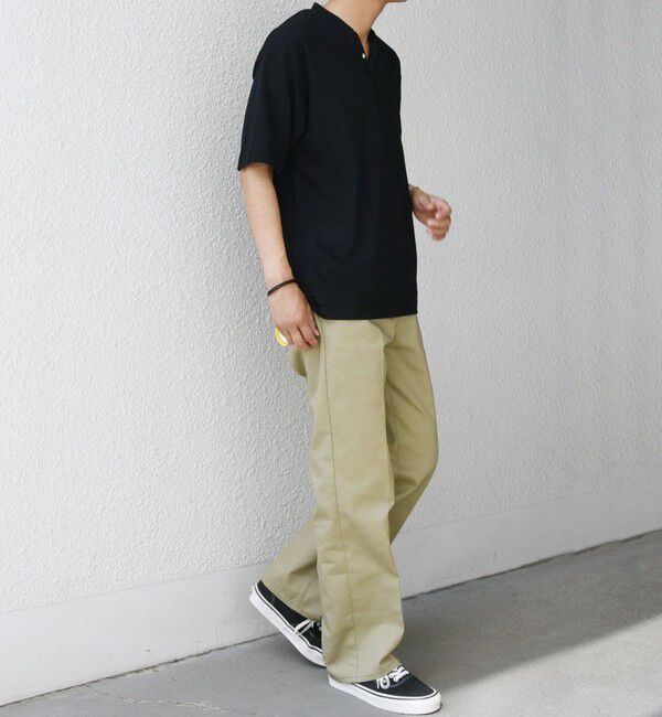 SHIPS any「SHIPS any:〈接触冷感・遮熱・UVカット機能等〉サマーファンクション 鹿の子 ヘンリーネック Tシャツ◇」|Tシャツ・カットソー|