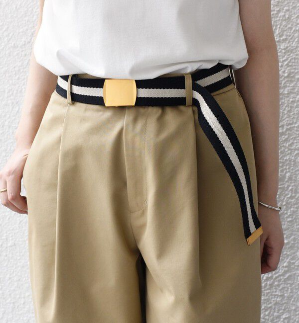 SHIPS Colors 「SHIPS Colors:ライン テープ ガチャベルト◇」|ベルト|ブラック