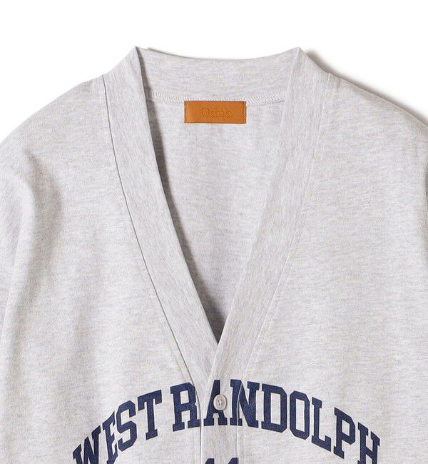 SHIPS for women「【SHIPS別注】Odub:Vネック ロゴ カーディガン」|カーディガン|