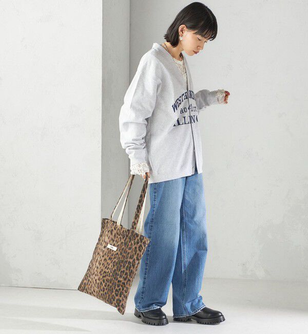 SHIPS for women「【SHIPS別注】Odub:Vネック ロゴ カーディガン」|カーディガン|