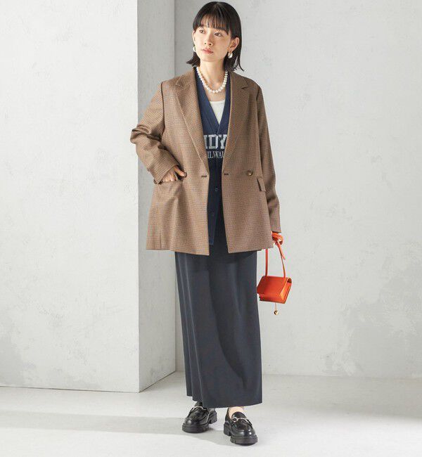 SHIPS for women「【SHIPS別注】Odub:Vネック ロゴ カーディガン」|カーディガン|