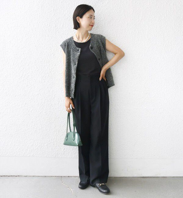 SHIPS for women「〈手洗い可能〉ラメ ニット ベスト」|ベスト・ジレ|