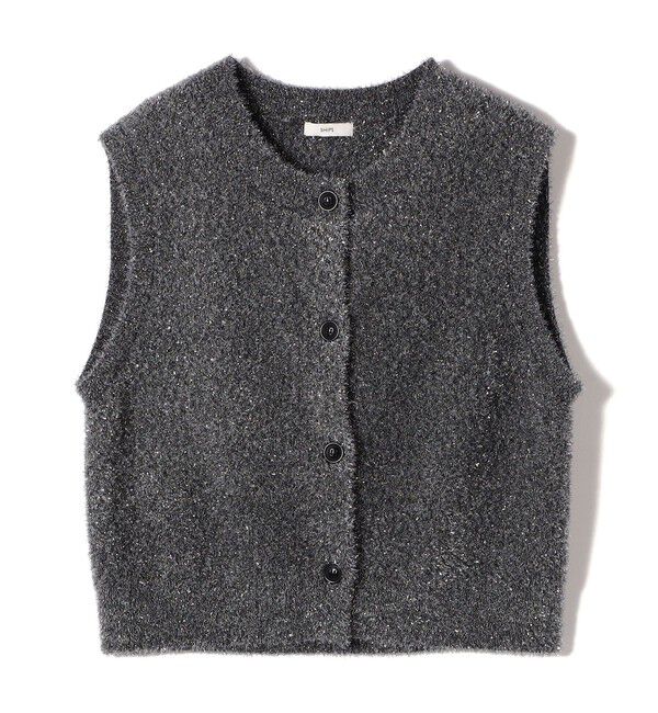SHIPS for women「〈手洗い可能〉ラメ ニット ベスト」|ベスト・ジレ|