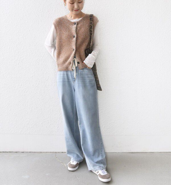 SHIPS for women「〈手洗い可能〉ラメ ニット ベスト」|ベスト・ジレ|