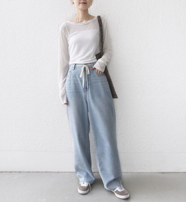 SHIPS for women「シアー フライス ロング スリーブ カットソー」|Tシャツ・カットソー|