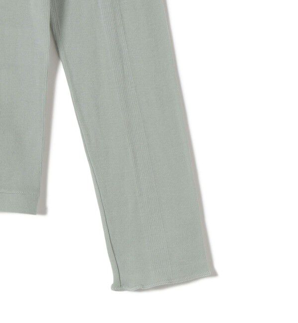 SHIPS for women「【SHIPS別注】miller: シアー ヘンリー ネック ロング スリーブ TEE」|Tシャツ・カットソー|