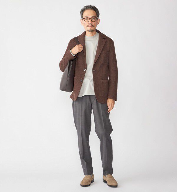 SHIPS「SHIPS: TEXBRID(R) コットン ジャカード 2ボタン ジャケット」|テーラードジャケット|