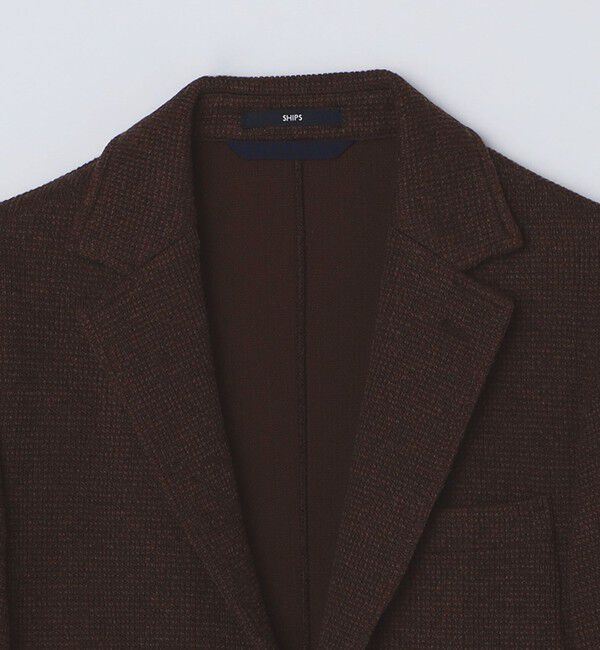 SHIPS「SHIPS: TEXBRID(R) コットン ジャカード 2ボタン ジャケット」|テーラードジャケット|