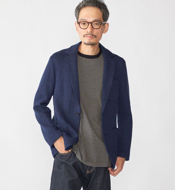 SHIPS「SHIPS: TEXBRID(R) コットン ジャカード 2ボタン ジャケット」|テーラードジャケット|