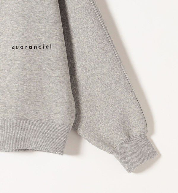 quaranciel「quaranciel:〈洗濯機可能〉ポンチ ロゴプリント ポロ スウェット プルオーバー」|スウェット・ジャージ|