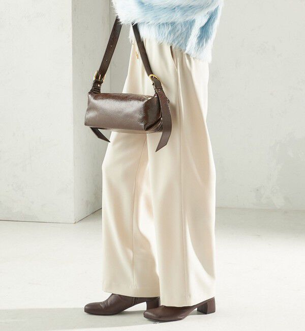 SHIPS for women「〈UVカット/防シワ加工〉梳毛調 ストレッチ ドロスト パンツ」|その他|