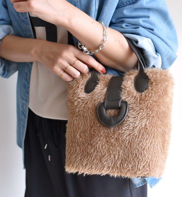 SHIPS for women「ボア キューブ トート」|ショルダー・メッセンジャー|