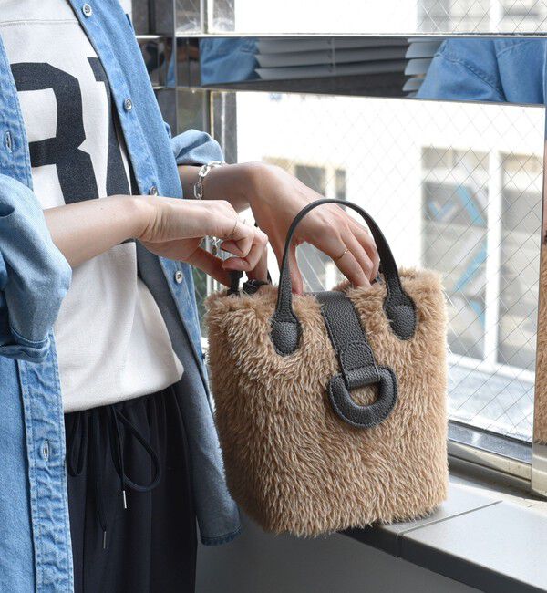 SHIPS for women「ボア キューブ トート」|ショルダー・メッセンジャー|