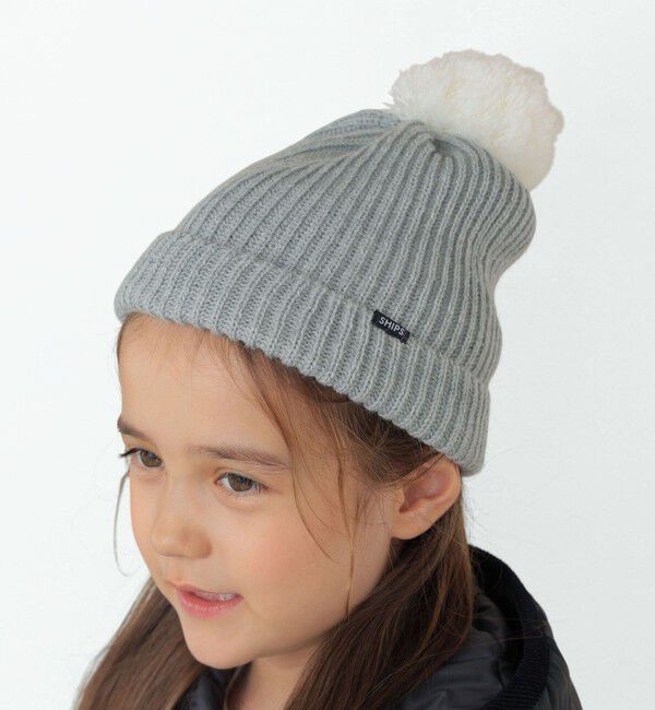 SHIPS KIDS「SHIPS KIDS:ポンポン ニット ワッチ」|ニット帽|